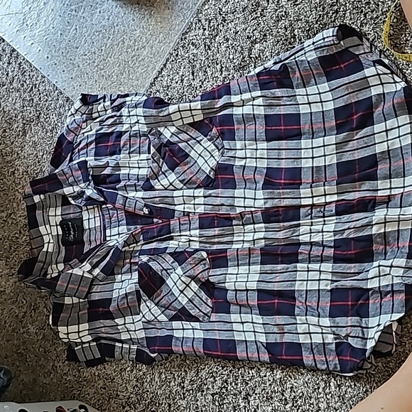 AWESOME JACKS GIRLFRIEND NY SLEEVELESS FLANNEL SHIRT - Picture 2 of 7